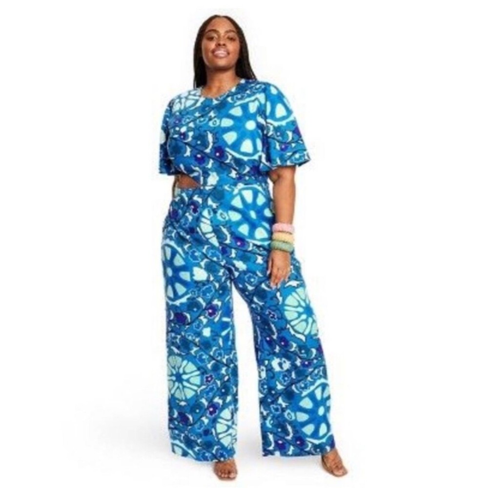 RHODE X Target Zinnia Floral Print Cutout Jumpsuit